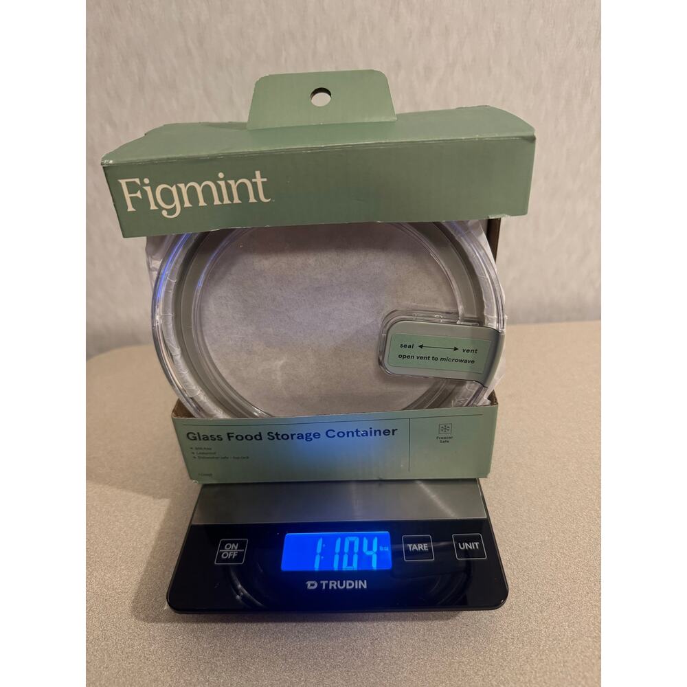 Figmint Glass Food Storage Container Round w/ Vented Lid Green Target New in Box - Picture 5 of 8